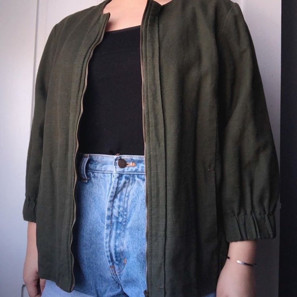 Army green jacket